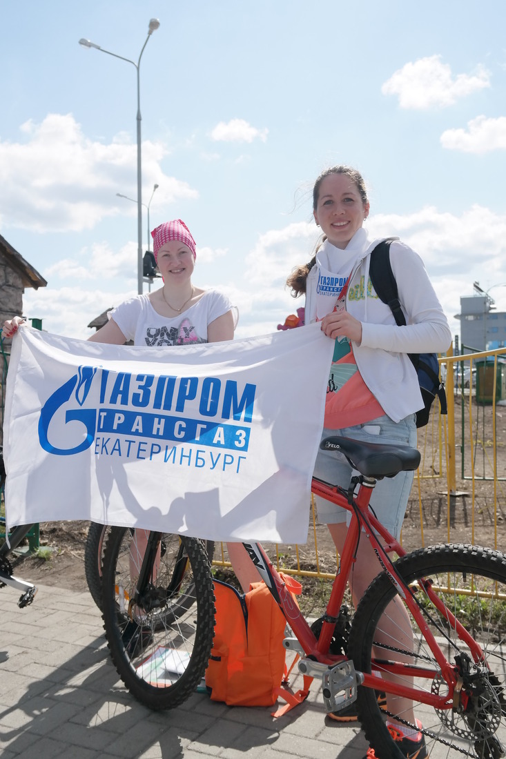 Работники «Газпром трансгаз Екатеринбург» приняли участие в «Майской велопрогулке»