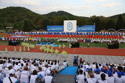 Во время торжественной церемонии открытия летней Спартакиады-2015 в Туапсе