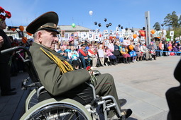 Ветераны Великой Отечественной войны — в центре внимания участников праздника