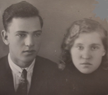 Виктор Рязанский с женой. Довоенное фото