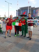 Болельщики на матче Мексика — Швеция в Екатеринбурге