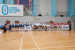 Юные волейболистки "Газпром трансгаз Екатеринбург". Церемония награждения