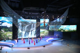 Во время церемонии открытия зимней Спартакиады ПАО Газпром в Уфе