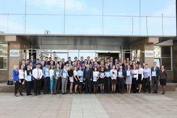 Участники научно-технической конференции молодых руководителей и специалистов газотранспортных предприятий ПАО «Газпром»