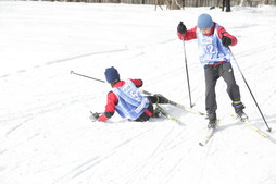 Участники лыжных гонок