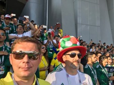Вячеслав Черных (ОППО) на матче Мексика — Швеция