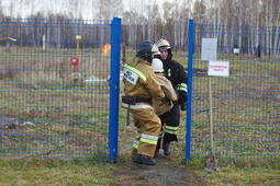 Отработка совместных действий с МЧС по ликвидации пожара при разрыве газопровода и эвакуации пострадавшего