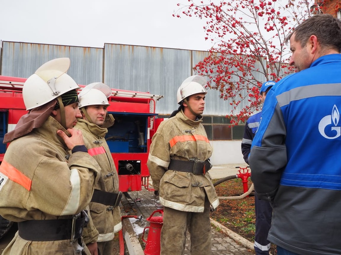 Газовики провели тренировку совместно с бойцами отряда Федеральной противопожарной службы ГУ МЧС РФ по Челябинской области