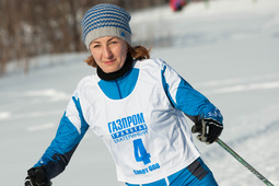 Во время финальных соревнований по лыжным гонкам