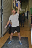 Алексей Топорищев (Малоистокское ЛПУМГ), участник состязаний по гиревому спорту в категории до 80 кг