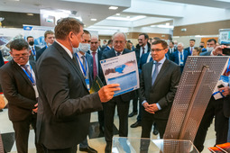 Часть выставочной экспозиции была представлена в здании Делового центра «Газпром трансгаз Екатеринбург»