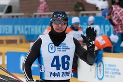 Лыжник Андрей Мазурин, чемпион Спартакиады