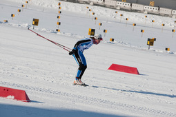 Во время лыжных соревнований