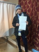 Ученик "Газпром-класса" екатеринбургской школы № 53 Георгий Чусовитин. На избирательном участке он впервые в качестве избирателя