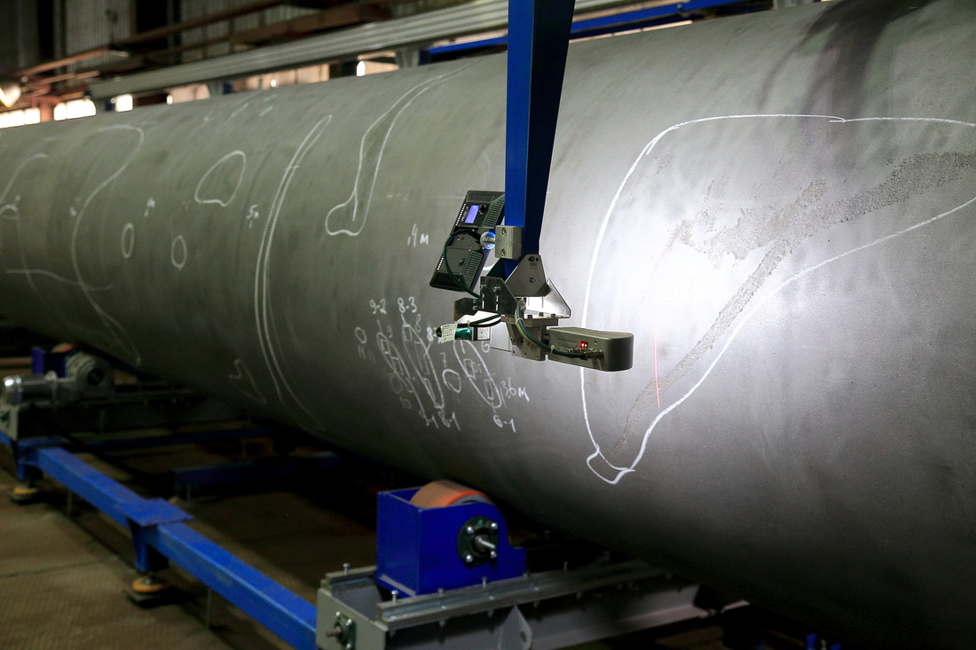 Установка визуально-измерительного контроля труб была разработана специалистами Инженерно-технического центра «Газпром трансгаз Екатеринбург»
