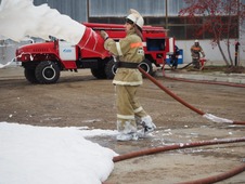 Внеплановая противопожарная тренировка прошла на промышленной площадке Челябинского ЛПУМГ