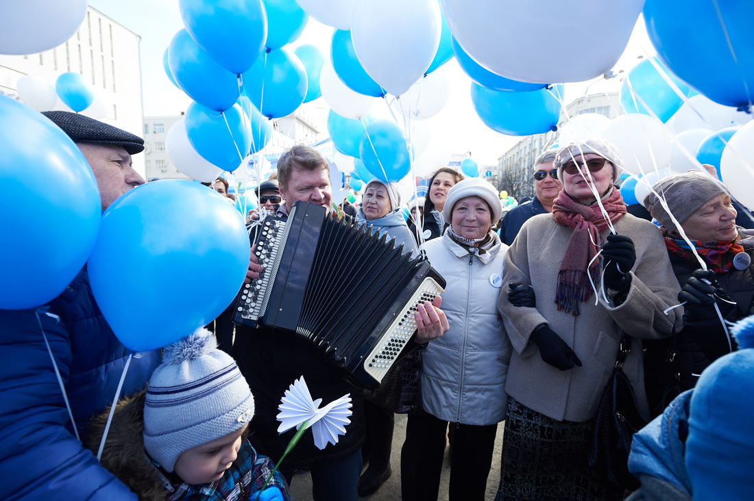 Ветераны и пенсионеры Общества приняли участие в Первомайской демонстрации