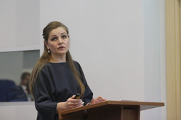Развитию СМК, внедренной в Обществе несколько лет назад, было посвящено выступление начальника отдела ИТЦ Ольги Теткиной